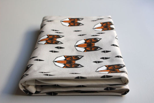 Organic Baby Swaddle Blanket - Friendly Fox - Little Dreamer Australia