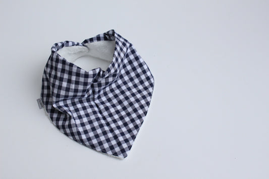 Bandana Bib - Gingham (Navy Small)