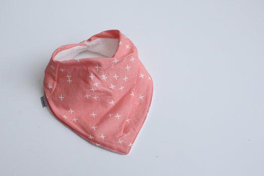 Organic Bandana Bib - Blush Twinkle