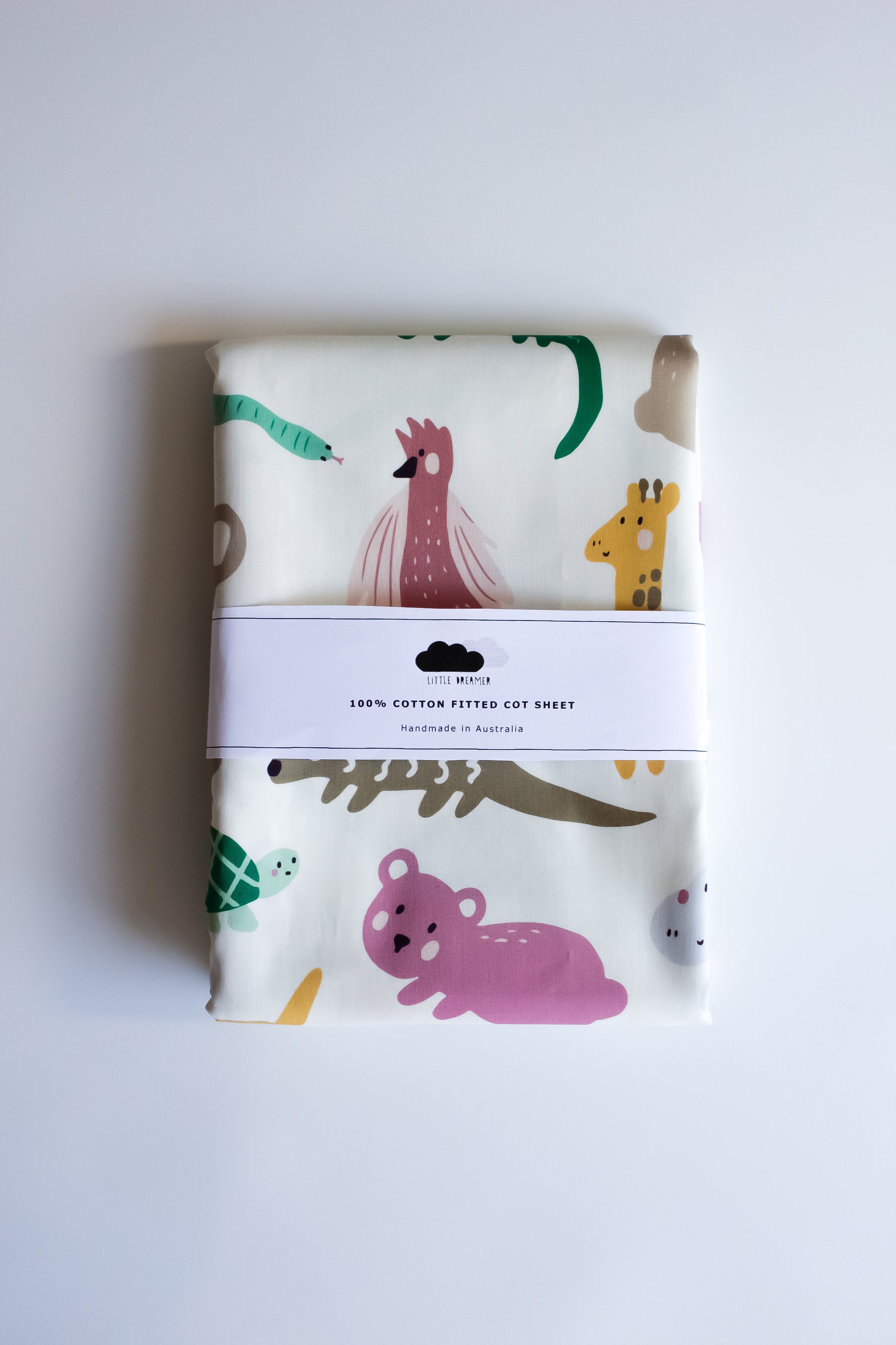 Australian animal clearance cot sheets